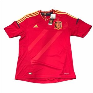 Authentic BNWT Adidas Spain Jersey. Size Large.
